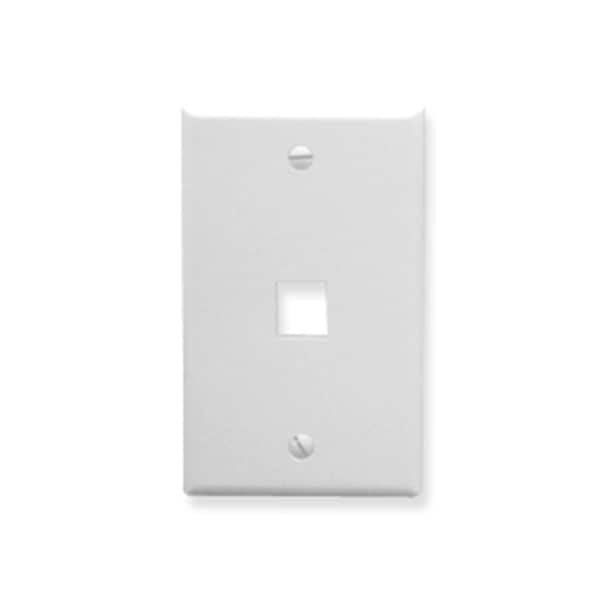 Maxpower Oversized Classic Face Plate 1 Port White MA561451 - main